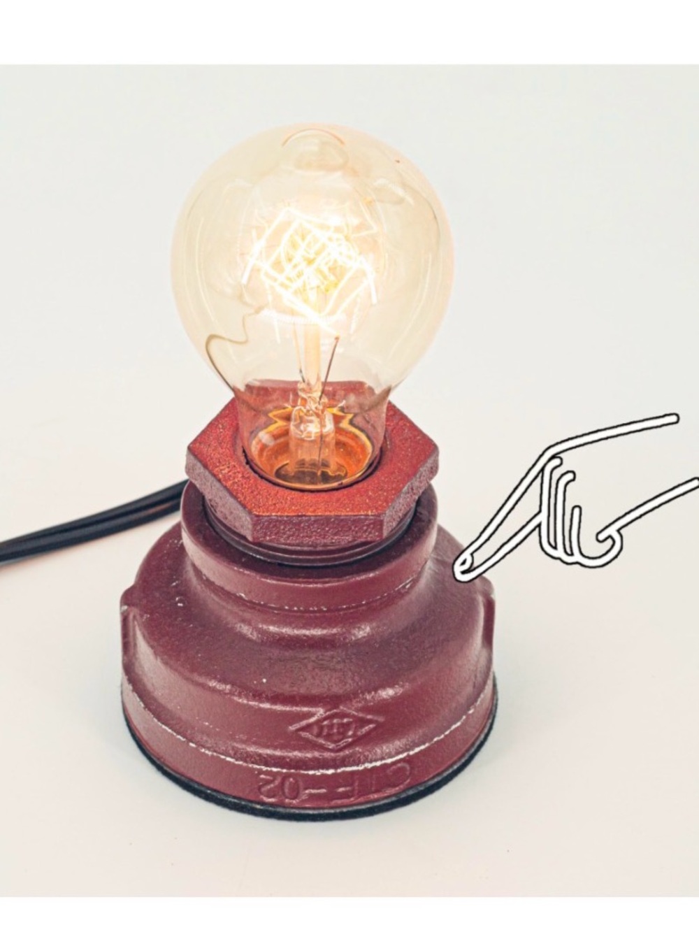 Y-Nut Touch Control Table Lamp Vintage Desklamp